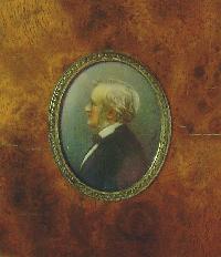 miniatura portretowa z przedstawieniem Richarda Wagnera, Niemcy 4 �w. XIX w.